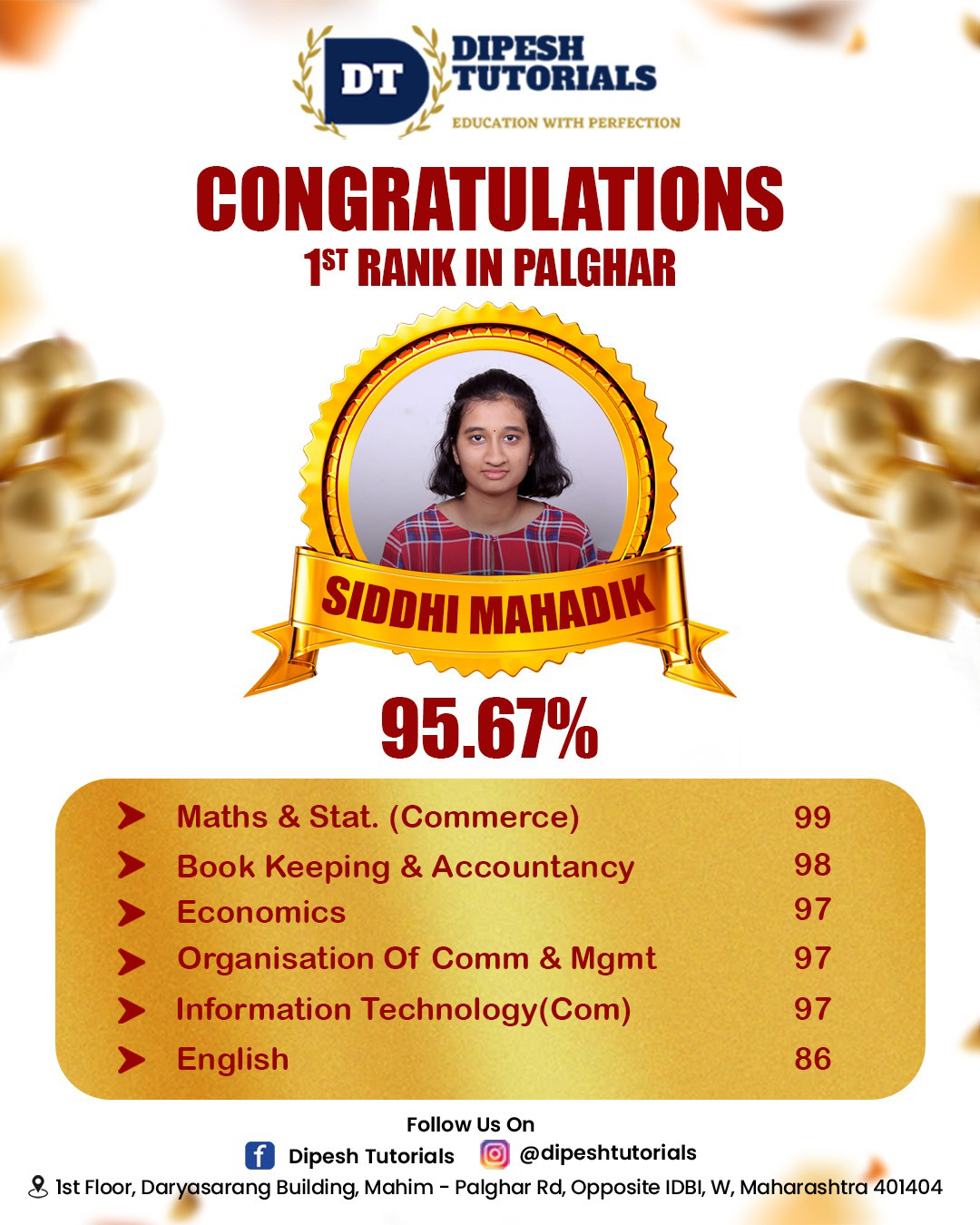 Our Topper Student 1