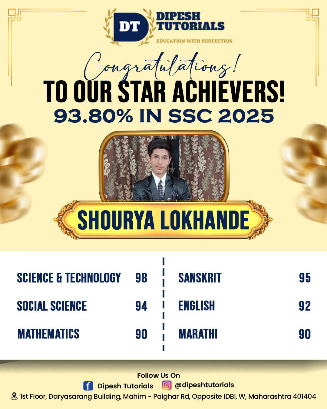 Our Topper Student 18